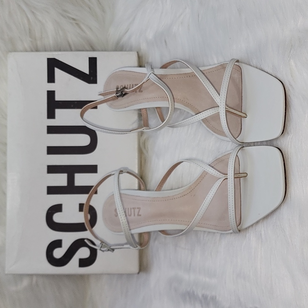 Schutz Women's Aurora Slingback Leather Thong Sandals